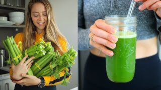 I DRANK CELERY JUICE EVERY DAY FOR 30 DAYS BENEFITS amp RESULTS [upl. by Enelez]