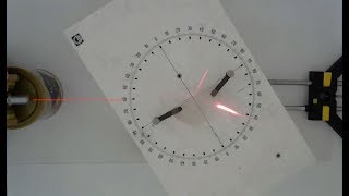 Práctica de fisica EBAUABAU Determinación del Índice de refracción de un medio [upl. by Shepp377]