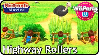 Wii Party U  Highway Rollers 4 players Thessy vs Danique vs Rik vs Maurits [upl. by Desiree]