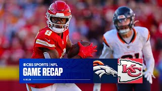 Chiefs SURVIVE Broncos to keep perfect season alive  Game Recap [upl. by Llenna]