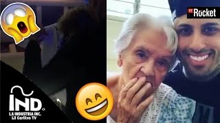 Nicky Jam bailando con su abuelita Reggaeton 😂Solo Bailame [upl. by Dee Dee862]