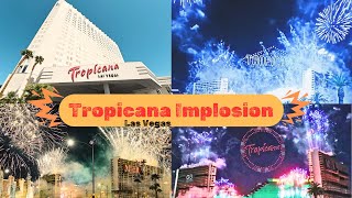 Tropicana Implosion in Las Vegas  Iconic Las Vegas Hotel Casino amp Resort demolished after 67 years [upl. by Neeron]