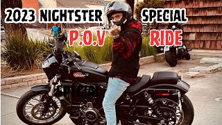 2023 Harley Nightster Special POV ride [upl. by Stiegler252]