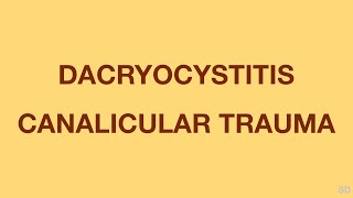 Oculoplasty Session 31 Trauma Infection and Neoplasm of Lacrimal Drainage Pathways [upl. by Atikir]