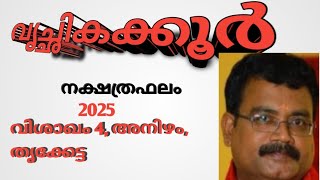 സമ്പൂർണ്ണ നക്ഷത്രഫലം 2025വൃച്ഛികക്കൂർ  വിശാഖം 4അനിഴം തൃക്കേട്ട  jyothisha parvam [upl. by Casabonne]