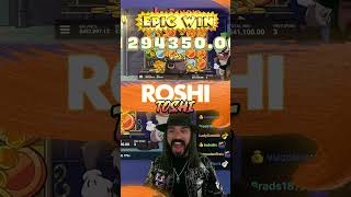 ROSHTEIN TEAMS UP WITH LE BANDIT STEALING 14M 🦝🕶️ casino roshtein slots jackpot [upl. by Eneleuqcaj]