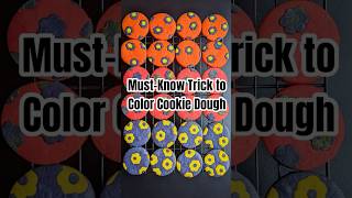 MustKnow Trick to Color Cookie Dough cookies baking tipsandtricks [upl. by Cassy546]