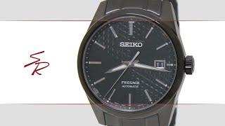 Seiko Presage Black 393mm Carbon Titanium SPB229J1 [upl. by Noyr870]