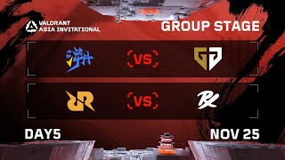 TE vs GEN  RRQ vs PRX  Group Stage  DAY 5  VALORANT Radiant Asia Invitational [upl. by Belac]