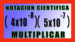 ✅👉 Multiplicacion de Notacion Cientifica con exponentes NEGATIVOS [upl. by Eetnod]