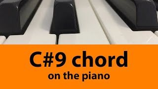 C9 or C piano dominant Ninth Chord On Piano [upl. by Maje]