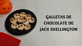 Cómo Hacer Galletas de Chocolate de Jack Skellington [upl. by Mckee]