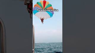 Parasailing in Goa 🏝♥️parasailingwatersportsfunwateradventuregoa arabiansea ytshorts [upl. by Keen24]