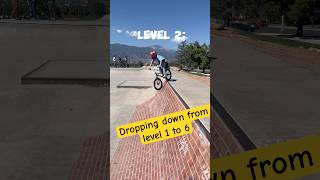 Dropping down from level 1 to 6 fypシ゚viral bmx skatepark ramps [upl. by Tanitansy]