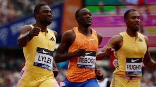 Noah Lyles Runs Personal Best in 100M Ahead of Paris Olympics [upl. by Rebmaed]