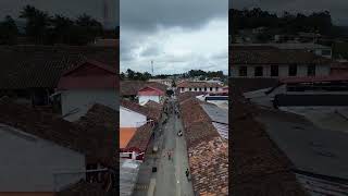 Salento salento salentoquindio colombia ejecafetero ejecafeterocolombia drone pueblo quindio [upl. by Lowrance340]