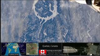 Feb 17 2024 Earth Space View Sunrise colors “Eye of Quebec” Manicouagan Reservoir from ISS [upl. by Qidas846]