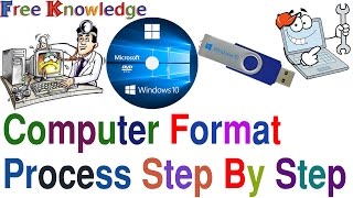 HOW TO FORMAT COMPUTER AND INSTALL ANY OPERATING SYSTEM STEP BY STEP IN HINDIURDU [upl. by Litch]