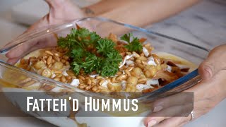 Damascene Fattehd Hummus  Ramadan Recipes  Dalias Kitchen [upl. by Pega411]