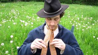 The Reenactor Studio  How to Tie a Cravat [upl. by Aneda547]