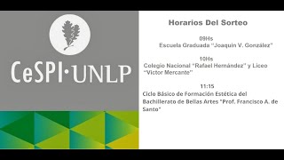 Sorteo de vacantes para ingresar al Bachillerato de Bellas Artes “Prof Francisco A De Santo” 2025 [upl. by Rabma]