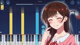 RentaGirlfriend Kanojo Okarishimasu OP  quotCentimeterquot  EASY Piano Tutorial [upl. by Appel]