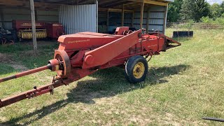 Testing and fixing knotter stack end play in a square baler [upl. by Olney]