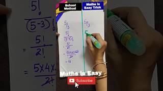 Permutations and Combination Shortcut Trick 🔥  Class 1112 IIT JEE maths shorts ytshorts [upl. by Lynnea686]