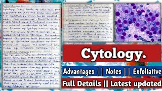 What is Cytology in hindi  Exfoliative cytology  Uses of Exfoliative cytology [upl. by Ert]