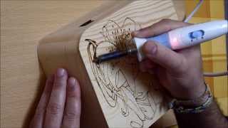 Pyrography woodburning project 07 [upl. by Holmes]