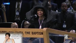 Cicely Tyson speaks at Aretha Franklins funeral [upl. by Ciri]