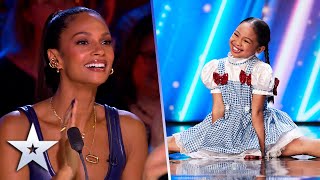 9yearold Mischa Palor OWNS the stage with ELECTRIFYING DANCE  Auditions  BGT 2022 [upl. by Ylyl]