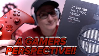 Beyerdynamic DT990 Pro A GAMERS PERSPECTIVE [upl. by Idhem595]