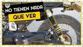 Cambiar AMORTIGUADORES de gas en MOTO 125cc para mejorar la SUSPENSIÓN [upl. by Jabin]