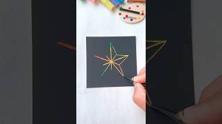 ⭐️Easy way to draw ✨ shorts art youtubeshorts [upl. by Froemming]