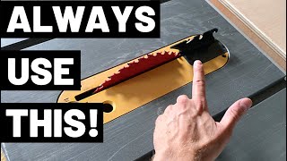 NEVER USE A TABLE SAW WITHOUT THIS Riving Knife  Riving KnivesPrevent KickbackBlade Binding [upl. by Musa837]