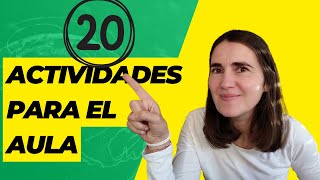 20 ACTIVIDADES PARA EL AULA de todo tipo [upl. by Iggy]