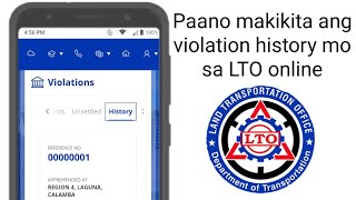 Paano makikita lahat ng violation history sa LTO via oline [upl. by Cuthbert569]