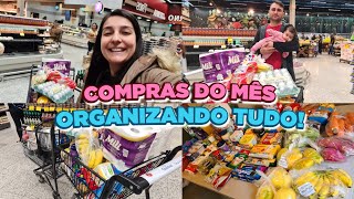 COMPRAS DO MÊS DE AGOSTO NO SUPERMERCADO ORGANIZANDO TUDO [upl. by Aiker270]