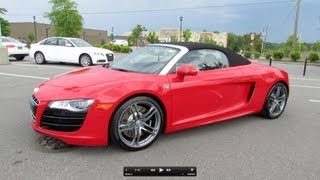 2012 Audi R8 52 FSI V10 Spyder Start Up Exhaust and In Depth Review [upl. by Ytram833]