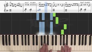 Louis Tomlinson  Two of us Easy piano sheet tutorial [upl. by Koser76]