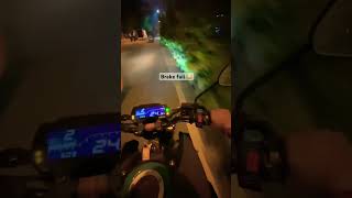 Brake fail 🥲 explore sandeepmt15 rider motovlog ytshorts yt mt15 [upl. by Nayve503]