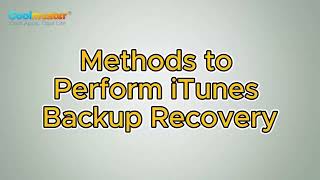 iTunes Backup Recovery  How to Restore from iTunes Backup [upl. by Katrine]