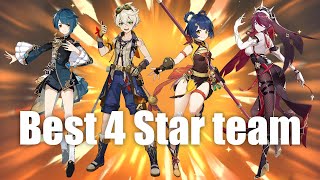 How to use the BEST 4 star characters in a team  Genshin Impact [upl. by Aicre182]