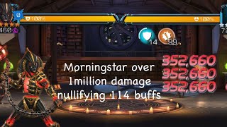 Morningstar nullifying 114 buffs Over 1 million damage  MCOC [upl. by Carny]