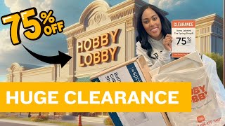 HURRY 75 OFF CLEARANCE AT HOBBY LOBBY DECOR amp MORE [upl. by Ahsema895]