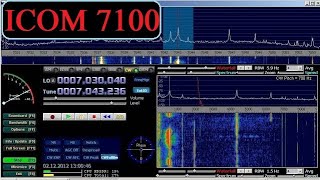 TEST LIVE QSO CON ICOM IC7100 CON PANADAPTER E HDSDR 071024 [upl. by Mctyre]