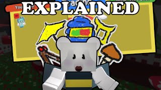 Stickers and Trading Explained  Bee Swarm Simulator Test Realm [upl. by Attaynik]