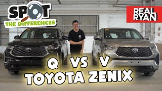 TOYOTA ZENIX Q HYBRID VS ZENIX V COMPARISON PHILIPPINES [upl. by Liahus]