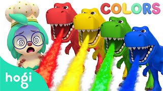 🦖 Learn Colors with Dinosaur Cooking 🍖  Colors for Kids｜Hogi Colors｜Hogi Pinkfong [upl. by Ragse]